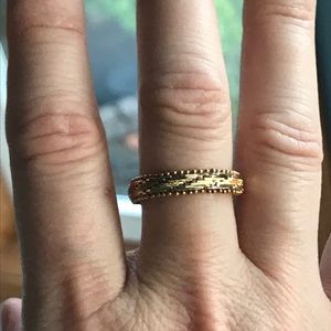 14k gold band, sz 9